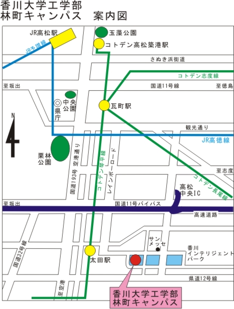 林町キャンパス地図